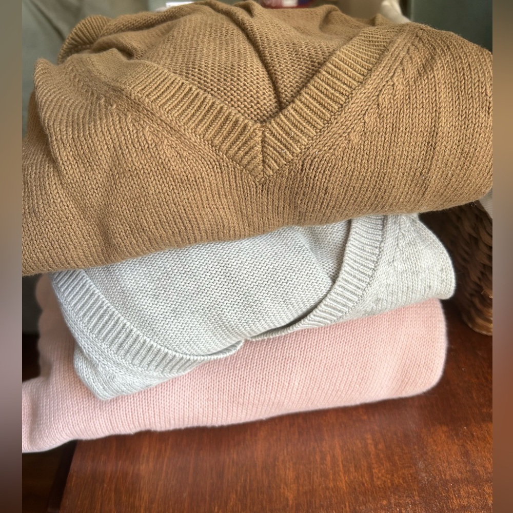 Set of Boxy Everlane Cotton Sweaters
